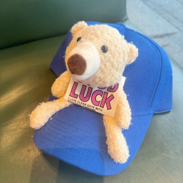 Bear Hat Baseball Hat BLÅ KID KID Blue Kid-Kid