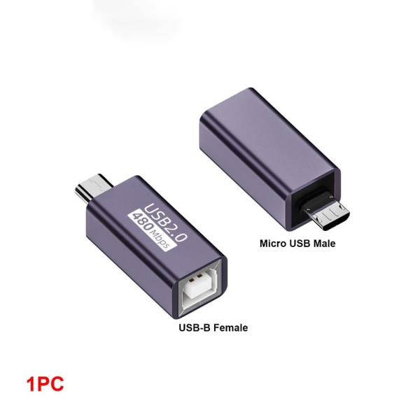 USB-B til Type-C Converter MIDI Adapter USB-B TIL MICRO USB USB-B USB-B to Micro USB