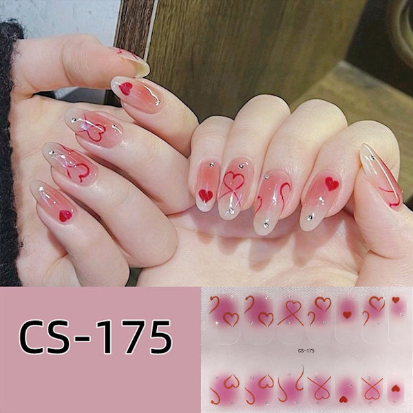 Franske neglemærkater Nail Art Sticker 9 9 9