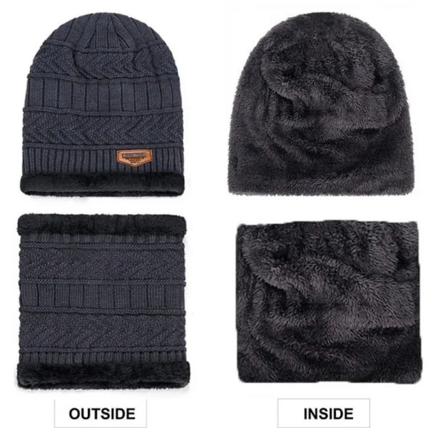 Vinter mössor Stickad cap NAVY navy