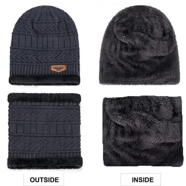 Vinterhuer Strikket Hue NAVY navy