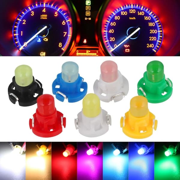 LED Dashbordlys Bilinstrumentpære LYSEBLÅ light blue