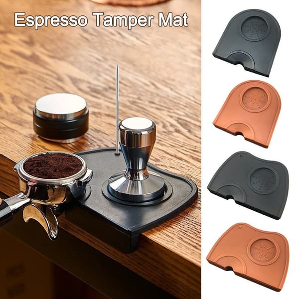 Espresso Tamper Matte Kaffe Tamp Matte BRUN L brown L