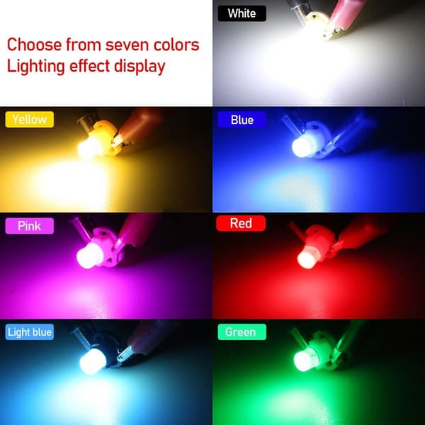 LED Dashbordlys Bilinstrumentpære LYSEBLÅ light blue