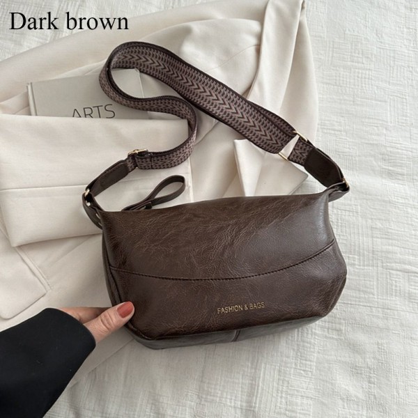 Skuldertasker Messenger Tasker MØRKEBRUN dark brown