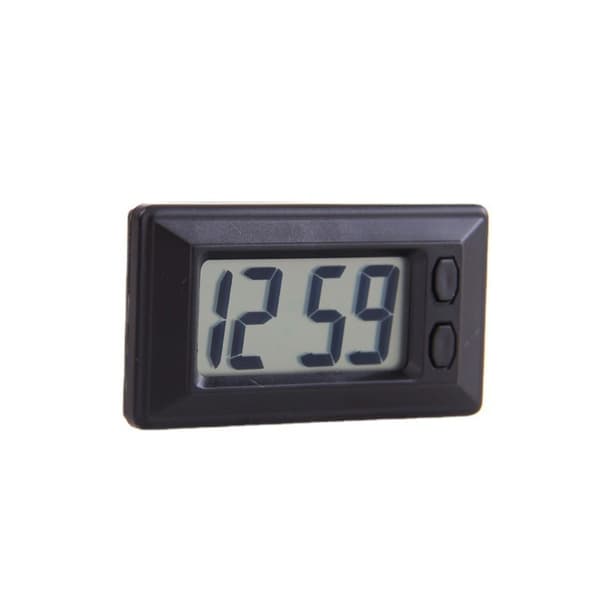 Bil Fordonsinstrumentbräda Klocka LCD Digital Display Klocka Bil Lastbil black