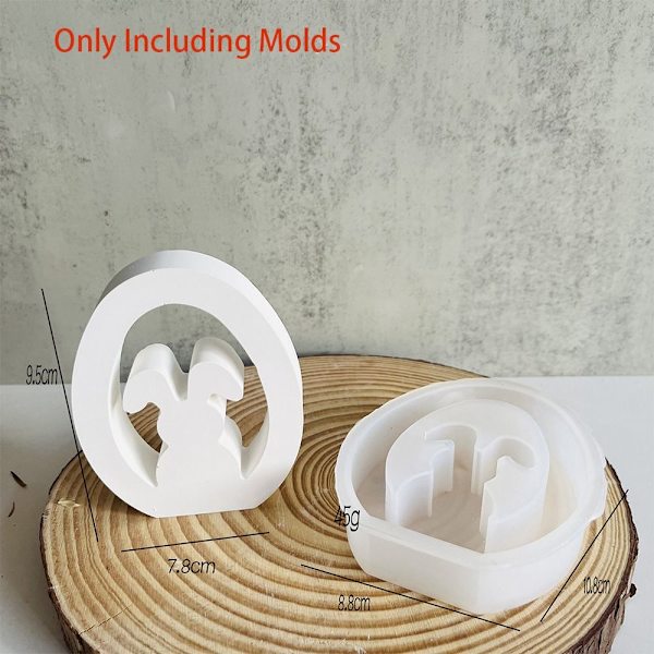 Hule kaninlys dekorasjon 3D hjerte kaninform 3 3 3