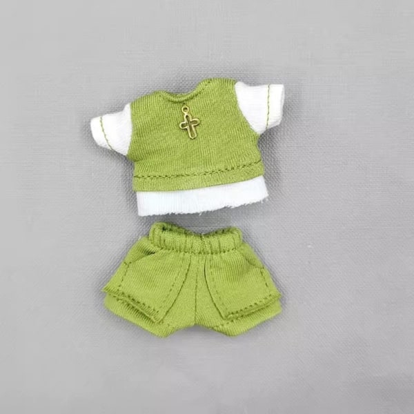 Doll Cotton T-paita T-paita Shortsit Puku SININEN Blue