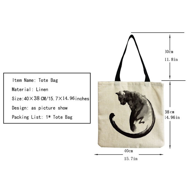 Canvas Tote Bag Eco Shopping Handbag 2 2 2