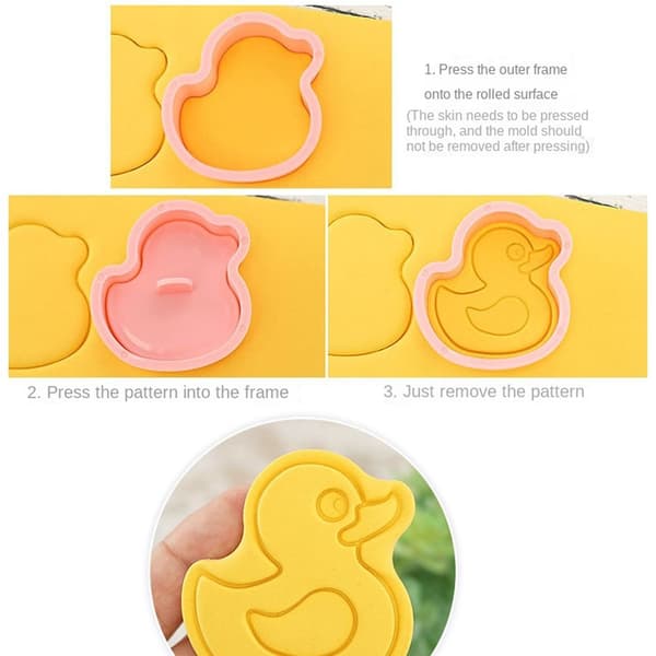 8 stk./sett kakepresser kjeksform deigstempel DIY baking