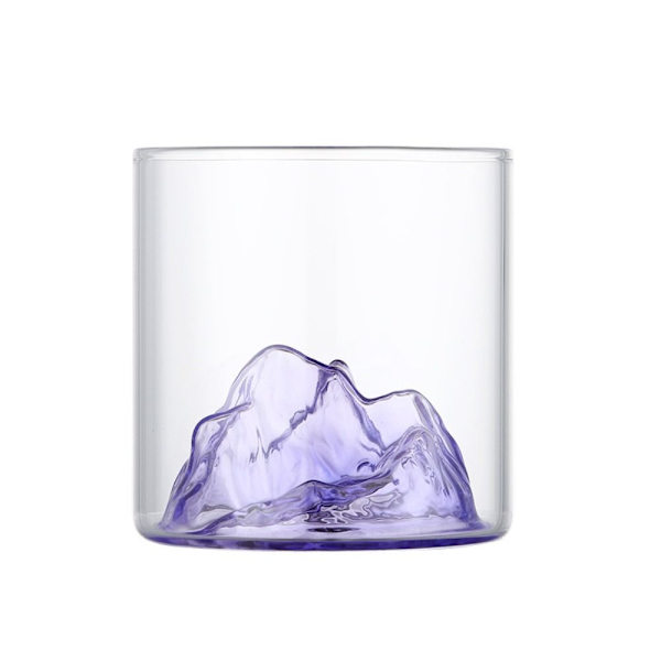 Liten Glass Kaffekopp Retro Mountain Glass S 150MLLILLA LILLA S 150mlpurple