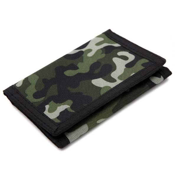 Camouflage Slim Wallet Reisemyntpung LYSGRÅ light grey