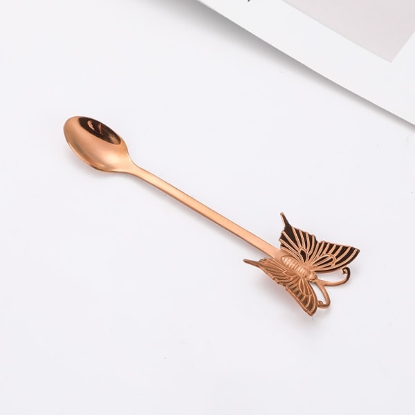 Dessert Kaffe Omrører Teskeer ROSE GULD SKE Rose Gold Spoon-Spoon