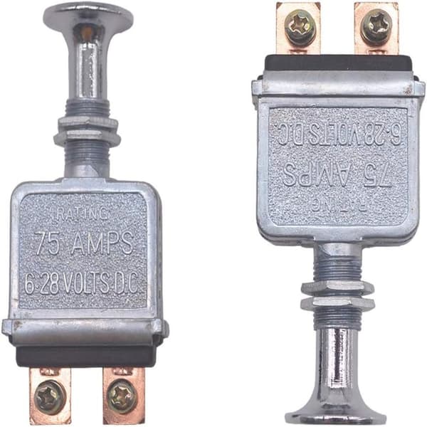 2 kpl Heavy Duty Push-Pull -kytkin, raskaan käytön Push-Pull-On-Off