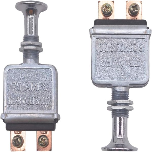 2 kpl Heavy Duty Push-Pull Switch Heavy Duty Push-Pull-On-Off