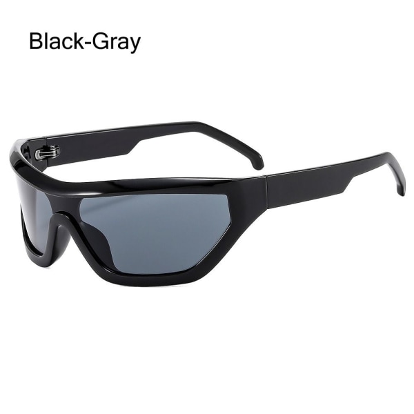 Wrap Around Aurinkolasit Naisten aurinkolasit MUSTA-HARMAA MUSTA-HARMAA Black-Gray