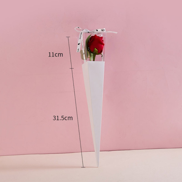 10 kpl kirkas ikkuna kukkakimppu Bouquet käärepaperi VALKOINEN White