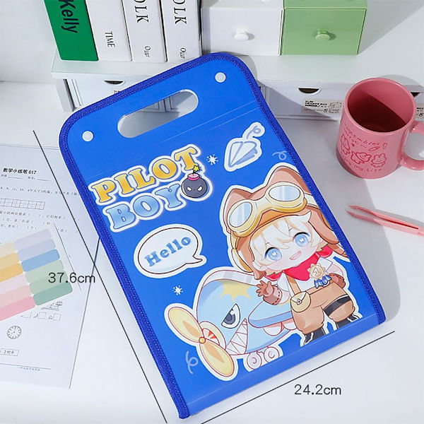 Stereo Orgeltaske A4 Arkivmappe ROYAL BLUE ROYAL BLUE