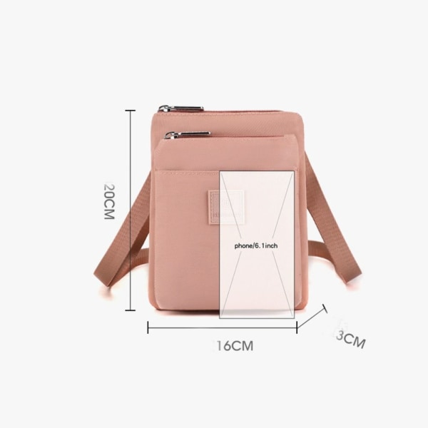 Mobiltelefonväska Liten fyrkantig väska ROSA pink