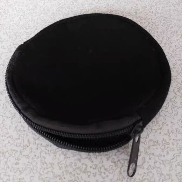 Cirkulær pung møntpung SORT Black