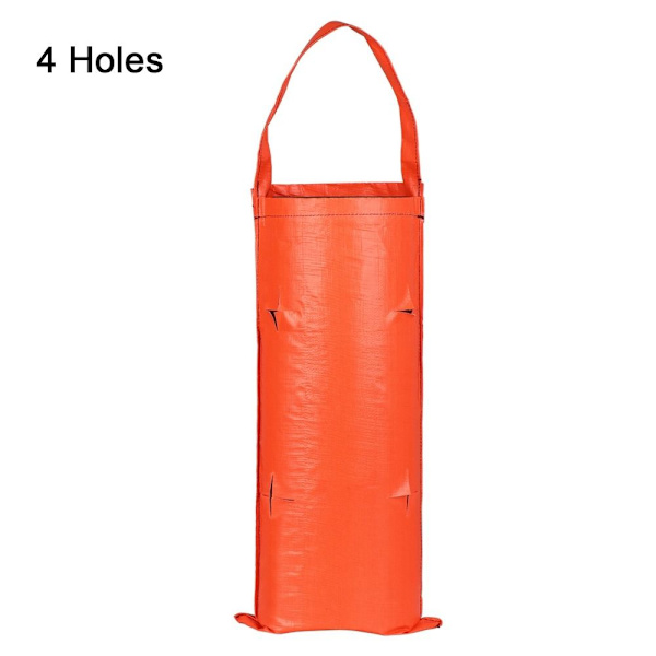 Plant Grow Pussit Mansikan istutusastia ORANSSI 4 REIKÄ 4 orange 4 Holes-4 Holes