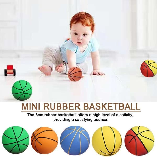 Liten Basketboll Mini Gummibasketboll MULTIFÄRGAD Multicolour