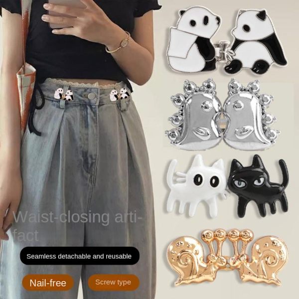 Jeansknapper No-Sying Metalknap SORT SNEGLE SNEGLE black snails-snails