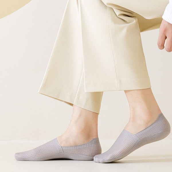 1 par Bådstrømper Usynlige sokker KHAKI khaki