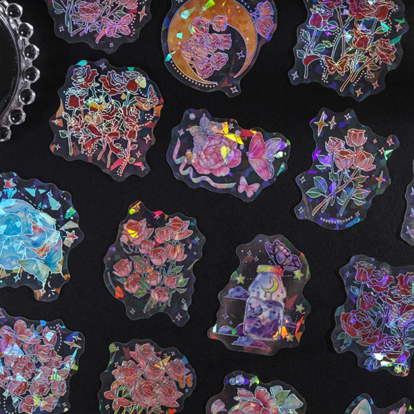 10 st Butterfly Sticker Rose Stickers C C C