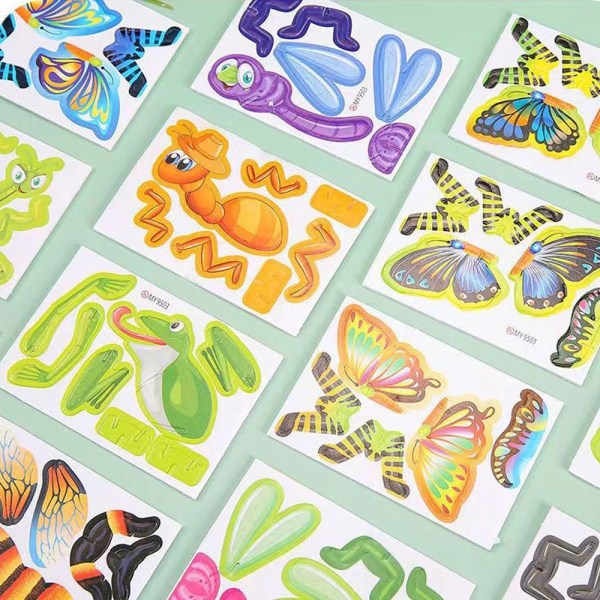 25 kpl Hyönteispalapeli Blocks HÄNSET HYÖNTEET Insects