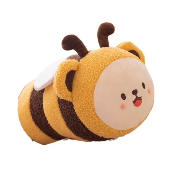 Plyschleksaker Bee Kastkudde GUL 30CM Yellow 30cm