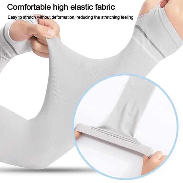 Solskyddsärmar Armskydd VIT white