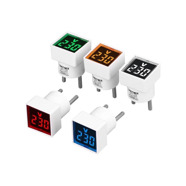 Fyrkantig Voltmeter Spänningsmätningsmonitor 4 4 4