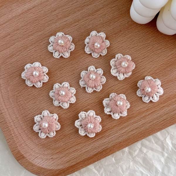 20 stk./parti Lille Flower Patch Broderi Sticker 1 1 1