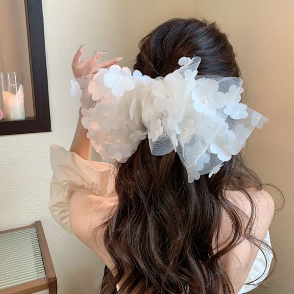 Bow Hair Claw Hair Claw Clip SVART black
