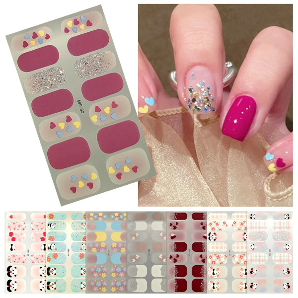 Franska Nageldekaler Nail Art Sticker 4 4 4