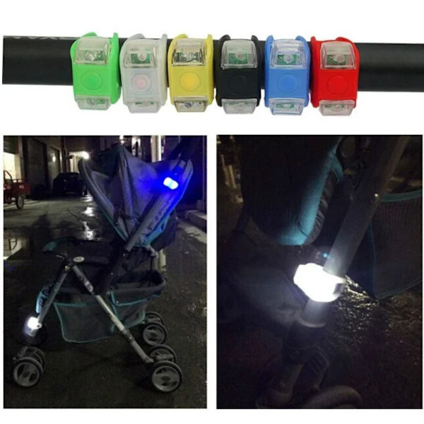 Nattalarmlys LED-blits Forsiktig-lampe HVIT White