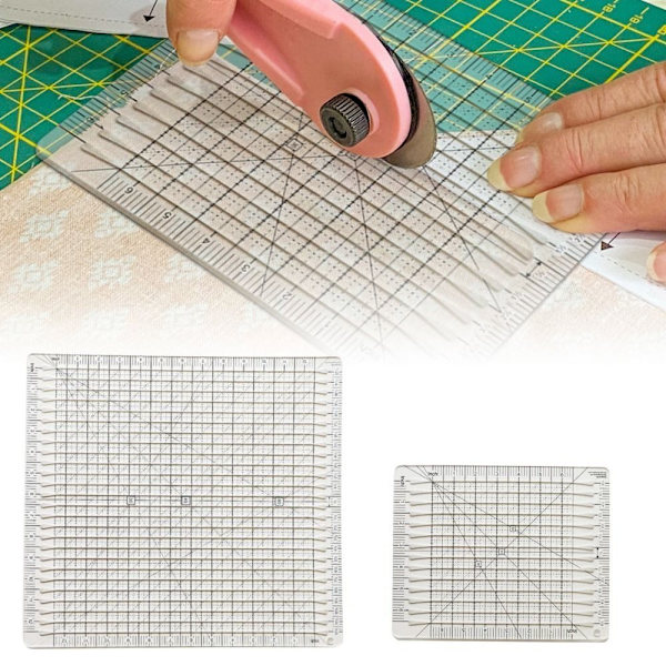 Sömnadslinjalmall Quiltskärlinjal 6 TUM 6 inch