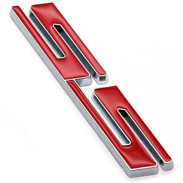 2 kpl SS Car Emblem 3D Metal Logo Badge Tarrat sivulokasuoja