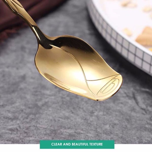 Kaffesked Fruktgaffel GULDGAFFEL Gold Fork-Fork