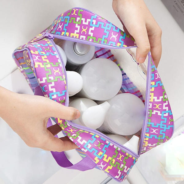 Makeup Bag Kosmetikk Oppbevaringsveske LILLA Purple