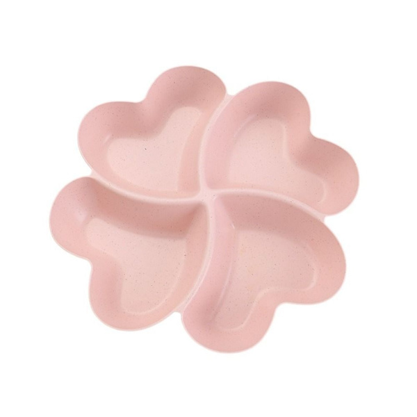 Love Divided Storage Hedelmätarjotin Kuivattujen hedelmien välipalalautanen PINK Pink
