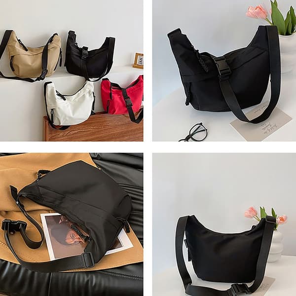 Sling Axelväskor Messenger Väska SVART black
