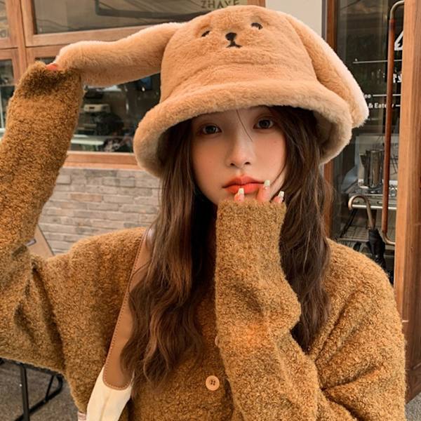 Basin Hat Fur Bucket Hat KHAKI khaki
