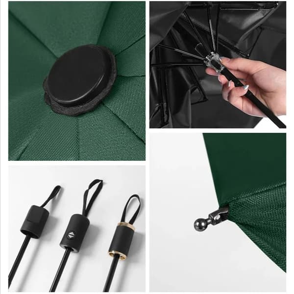 Automatisk paraply parasol SORT Black