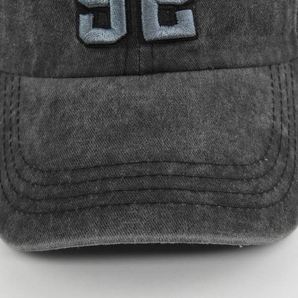 Baseballkasketter med bogstavbroderi Snapback-hatte SORT black