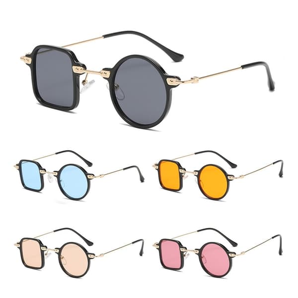Firkantede runde solbriller Ocean Lens Shades LEOPARD-KLAR Leopard-Clear