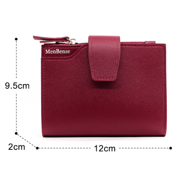 Kort Modeplånbok ROSRÖD Rose Red