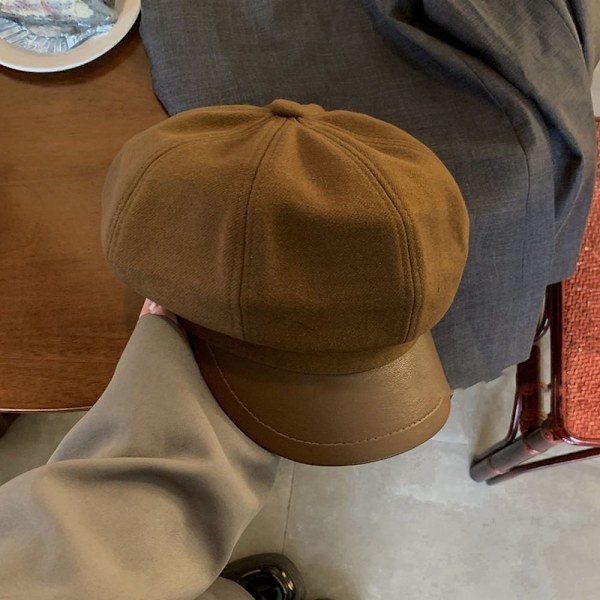Dam Basker Ull Basker Mössa KAFFE Coffee