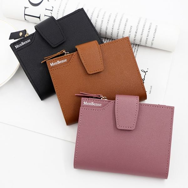 Modepung Kort Pung BRUN Brown